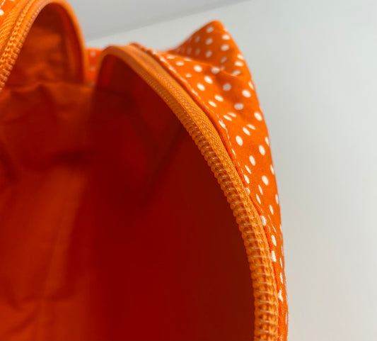 Everyday Bags -Orange & White Spots