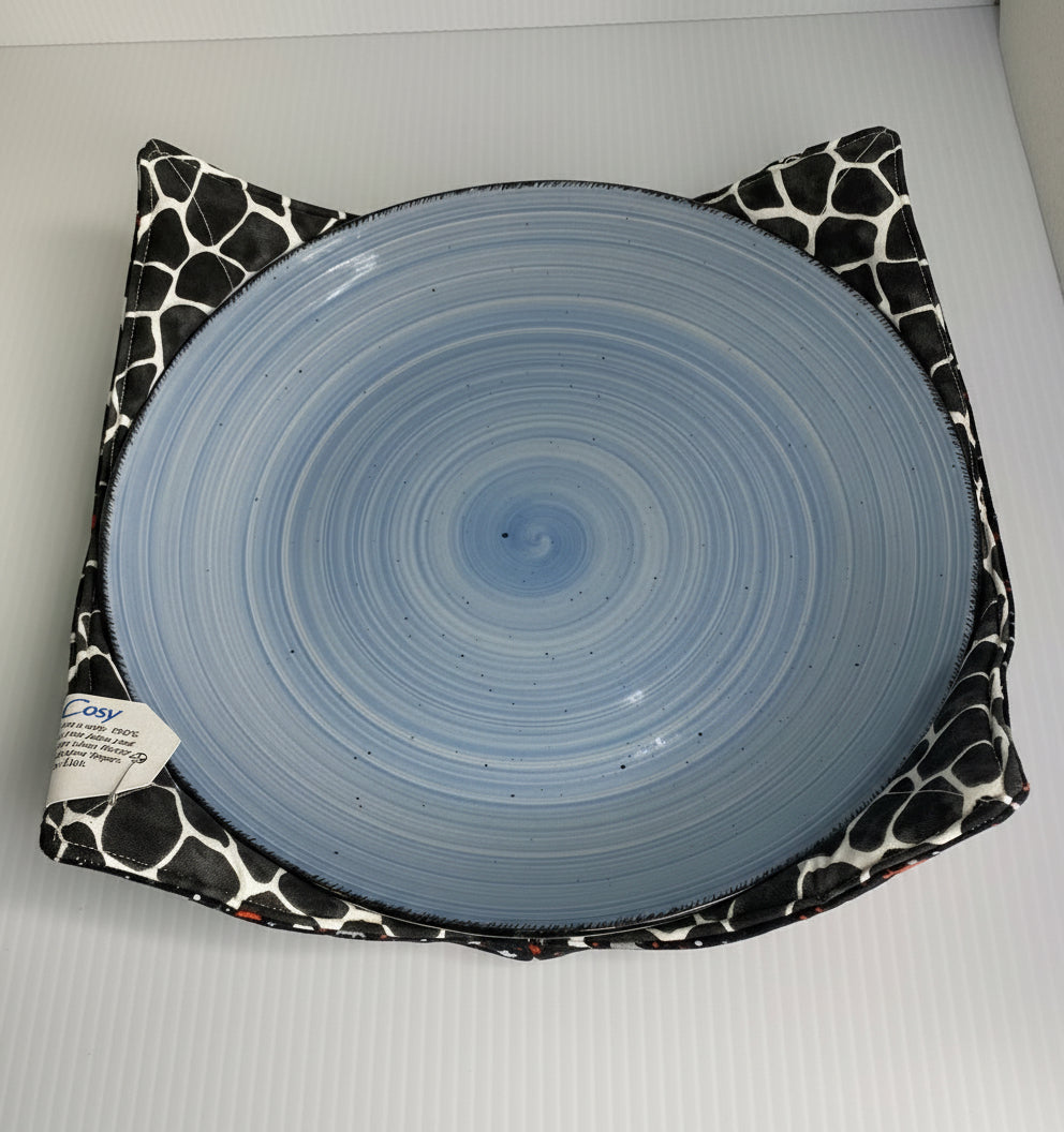 Dinner Plate Microwave Cosy - Pebbles and Leaves