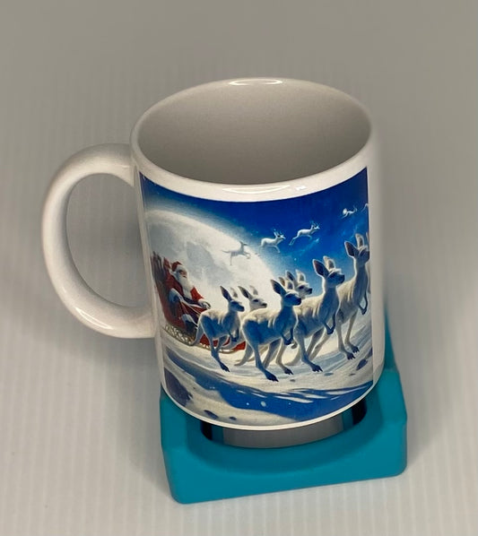 Coffee Cup -Santa and Sleigh