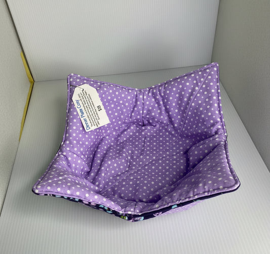 Dinner Plate Microwave Cosy - Flowers and Spots