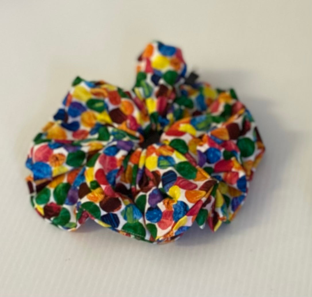 Hair Scrunchies XXL - Large Multi Spots